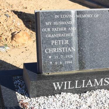 WILLIAMS Peter Christian 1926-1994