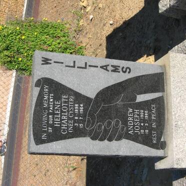 WILLIAMS Andrew Joseph 1900-1980 &amp; Helene Charlotte CYSTER 1898-1964