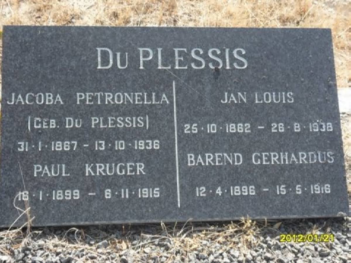 PLESSIS, du