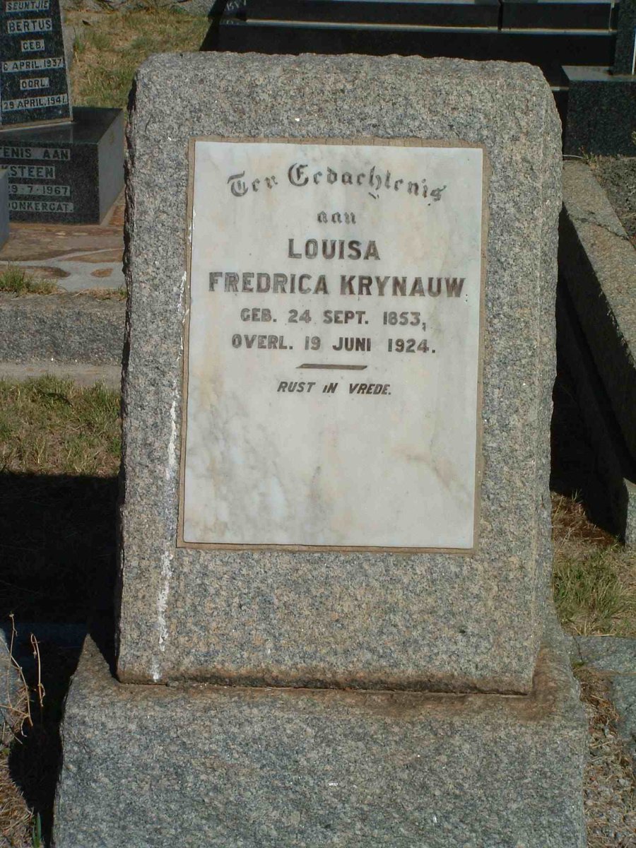 KRYNAUW Louisa Fredrica 1853-1924