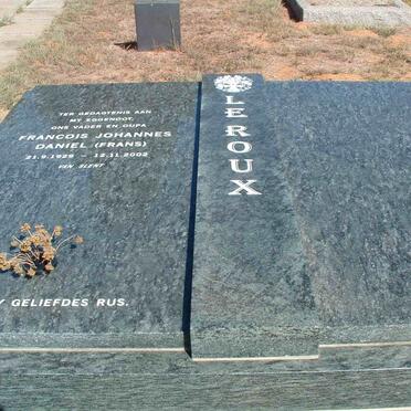 ROUX Francois Johannes Daniel, le 1929-2002
