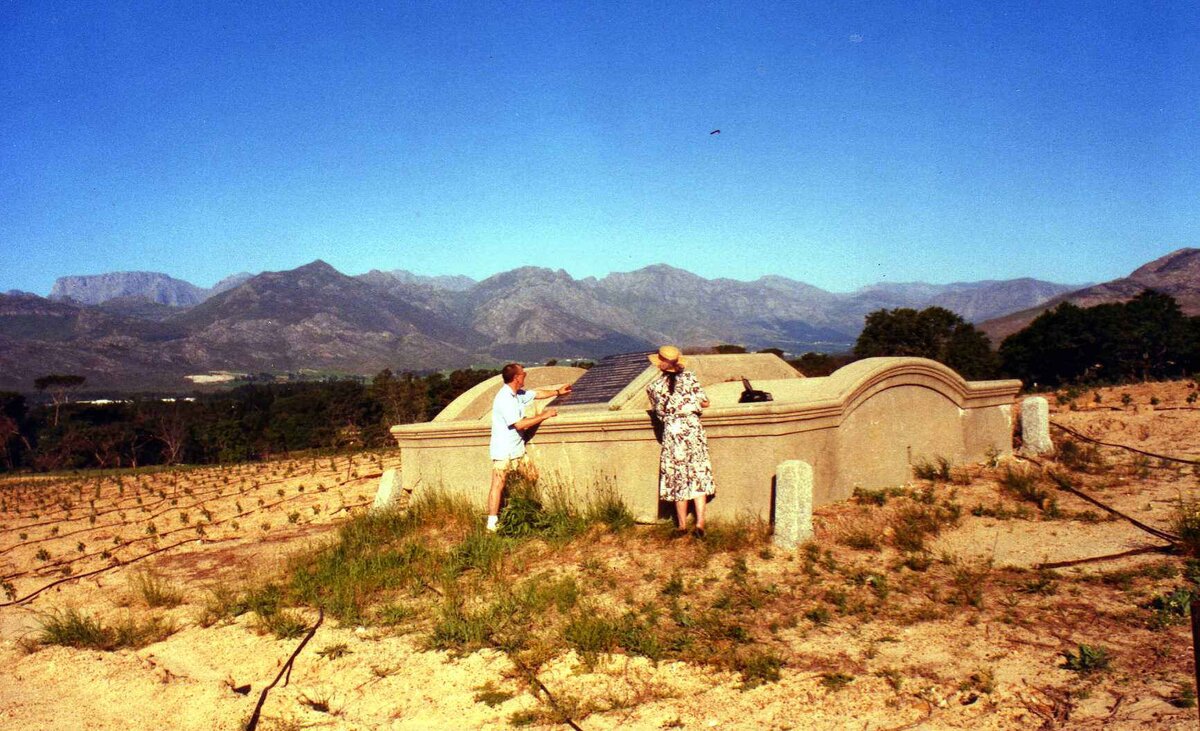 1. The DE VILLIERS Tombstone on the farm Bellingham