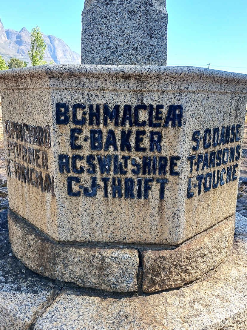 MACLEAR B.G.H. :: BAKER E. :: WILTSHIRE R.C.S. :: THRIFT C.J.