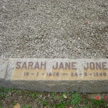 JONES Sarah Jane 1858-1940