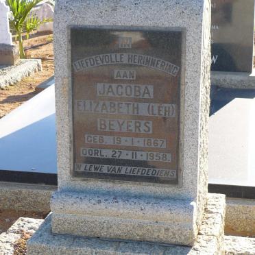 BEYERS Jacoba Elizabeth 1867-1958