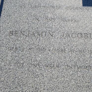 BURGER Benjamin Jacobus 1919-1982