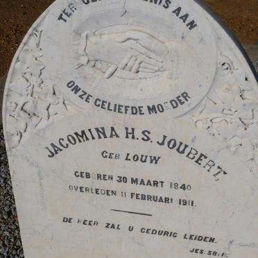 JOUBERT Jozua Daniel 1827-1890 &amp; Jacomina H.S. LOUW 1840-1911