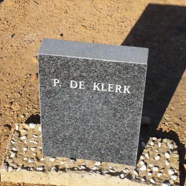 KLERK P., de