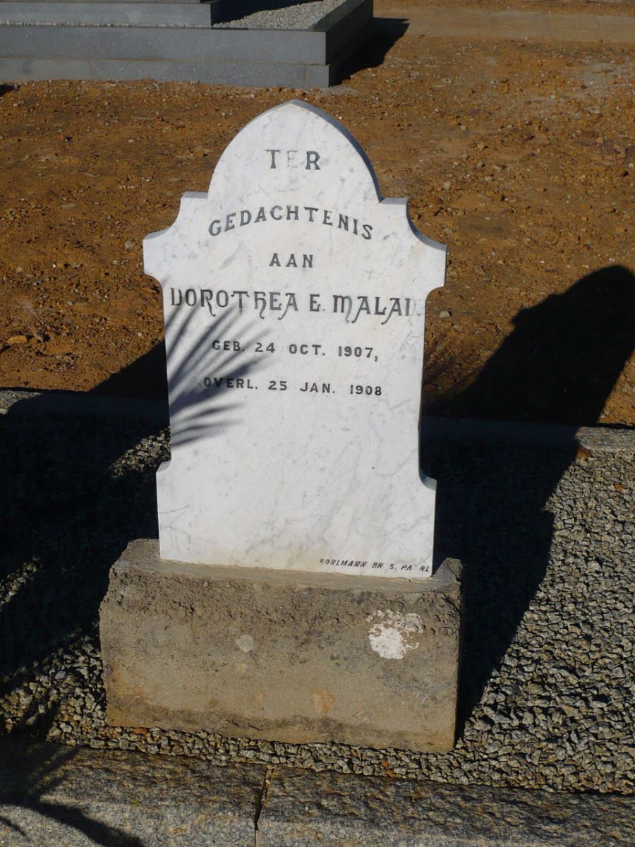 MALAN Dorothea E. 1907-1908