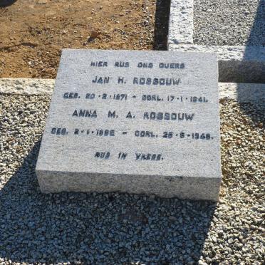 ROSSOUW Jan H. 1871-1941 &amp; Anna M.A. 1865-1948
