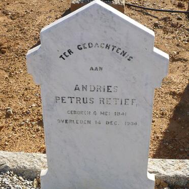 RETIEF Andries Petrus 1841-1904