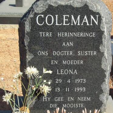 COLEMAN Leona 1973-1993