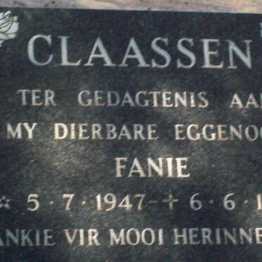 CLAASSEN Fanie 1947-1990