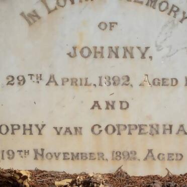 COPPENHAGEN Johnny, van -1892 :: VAN COPPENHAGEN Sophy -1892