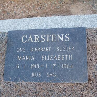 CARSTENS Maria Elizabeth 1913-1964