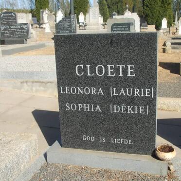 CLOETE Leonora :: CLOETE Sophia 