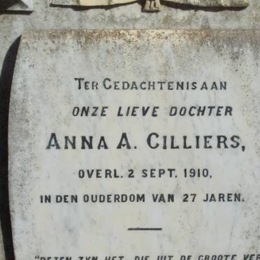 CILLIERS Anna A. -1910