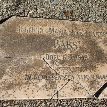 CILLIERS Beatrice Maria nee CILLIERS -1949 