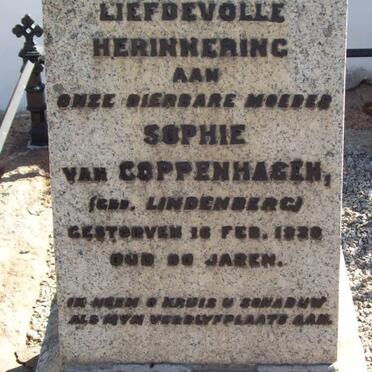 COPPENHAGEN Gerhardus, van -?? &amp; Sophie LINDENBURG -?? 