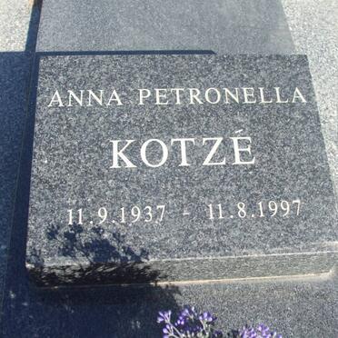 KOTZE Anna Petronella 1939-1997