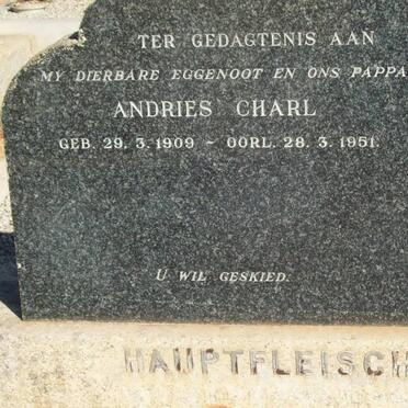 HAUPTFLEISCH Andries Charl 1909-1951