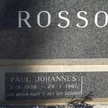 ROSSOUW Paul Johannes 1938-1967