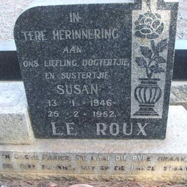 ROUX Susan, le 1946-1952