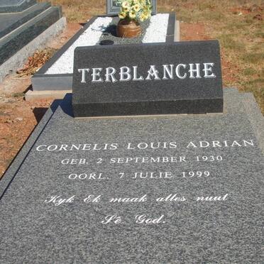 TERBLANCHE Cornelis Louis Adrian 1930-1999