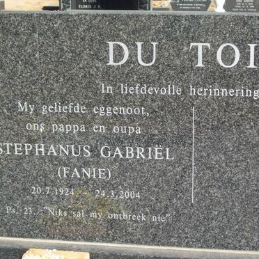 TOIT Stephanus Gabriël, du 1924-2004
