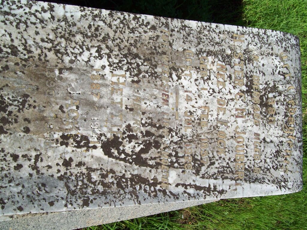 JOUBERT Hester C.M. nee LOCK 1857-1926 :: JOUBERT Hettie 1827-1941 :: JOUBERT Jack 1890-1941