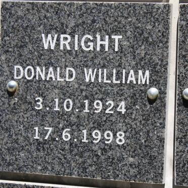 WRIGHT Donald William 1924-1998