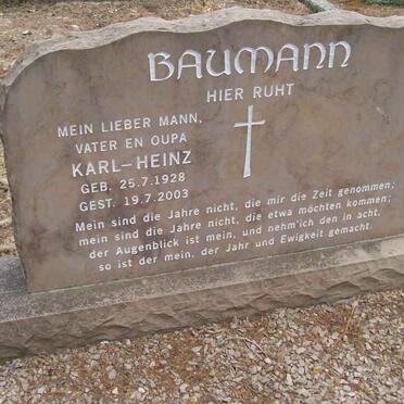 BAUMANN Karl-Heinz 1928-2003