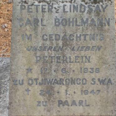 BOHLMAN Peter Lindsay Carl 1936-1947
