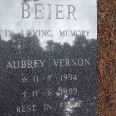 BEIER Aubrey Vernon 1934-1989