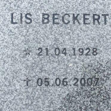 BECKERT Lis 1928-2007