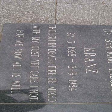 KRANZ Bertram Theodor 1928-1984