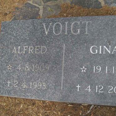 VOIGT Alfred 1909-1993 &amp; Gina 1915-2002