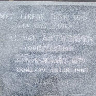 ANTWERPEN G., van 1879-1963
