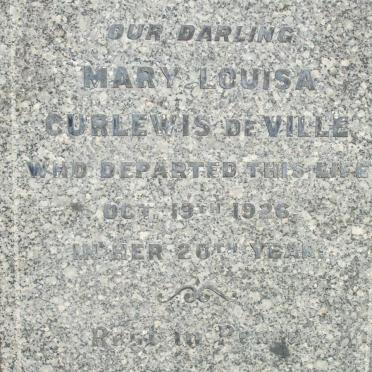 CURLEWIS DE VILLE Mary Louisa -1926