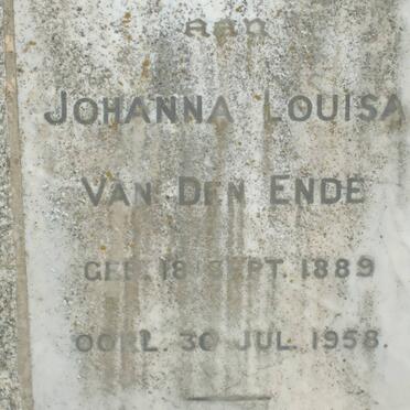 ENDE Johanna Louisa, van den 1889-1958
