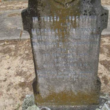 GRANGE Magdalena Johanna Janettha, le 1905-1906