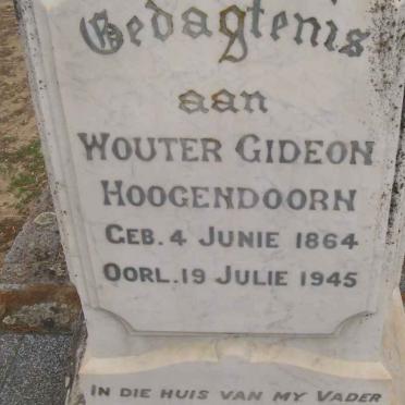 HOOGENDOORN Wouter Gideon 1864-1945