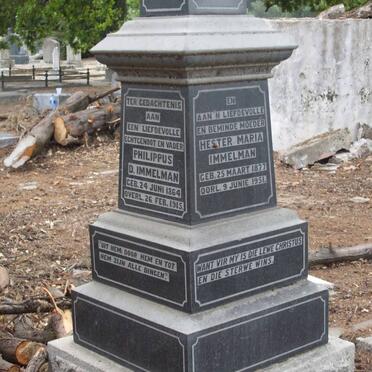 IMMELMAN Philippus D. 1864-1915 &amp; Hester Maria 1877-1951 :: IMMELMAN Annie-Theron 1913-1919