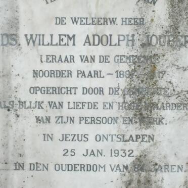 JOUBERT Willem Adolph -1932 &amp; Rykie Hester HOFMEYR -1919 :: JOUBERT Marie Louise 1899-1902