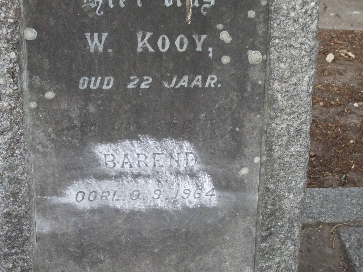 KOOY W. :: KOOY Barend -1964