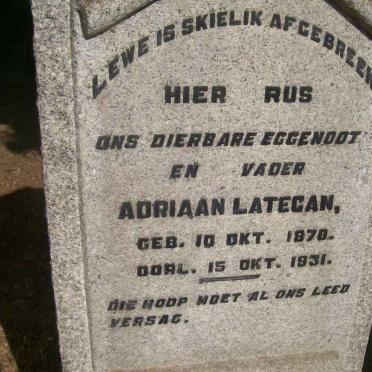 LATEGAN Adriaan 1870-1931