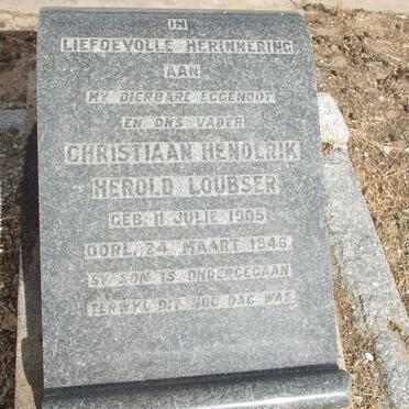 LOUBSER Christiaan Hendrik Herold 1905-1946