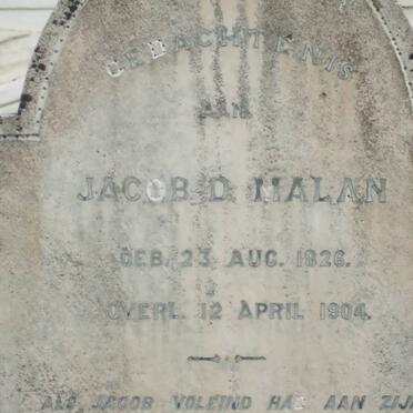 MALAN Jacob D. 1826-1904