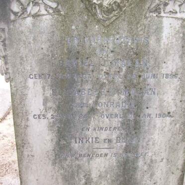 MALAN Daniel J. 1837-1896 &amp; Elizabeth CONRAD 1842-1904 :: MALAN Tinkie :: MALAN Ben 