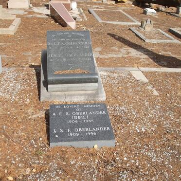 OBERLÅNDER C.F.A. 1871-1942 &amp; Jessie 1881-1947 :: OBERLANDER A.E.S. 1906-1985 &amp; J.S.F. 1909-1996
